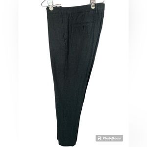 J. Crew Black Pants with Micro Check Pattern Men’s 34 x 34